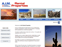Tablet Screenshot of aimrentalproperties.com